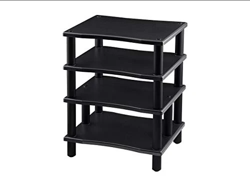 Monolith 4 Tier Audio Stand XL - Black, Open Air Design, Each Shelf Supports Up To 75 Lbs, Perfect Way To Organize AV Components 3 Monolith 4 Tier Audio Stand XL - Black, Open Air Design, Each Shelf Supports Up To 75 Lbs, Perfect Way To Organize AV Components