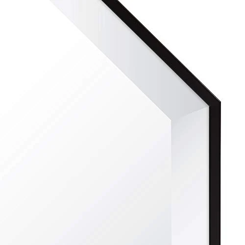 Kate And Laurel Rhodes Modern Octagon Wall Mirror, Black 25x25 Inches 6 Kate And Laurel Rhodes Modern Octagon Wall Mirror, Black 25x25 Inches - Image 4