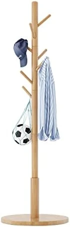 Aibiju Standing Coat Rack Stand With 8 Hooks And 3 Height Options, Wood Kids Coat Tree With Sturdy Round Base, Small Hall Tree Coat Rack White YD-1009 9 Aibiju Standing Coat Rack Stand With 8 Hooks And 3 Height Options, Wood Kids Coat Tree With Sturdy Round Base, Small Hall Tree Coat Rack White YD-1009 - Image 7