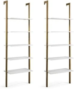 Tangkula 5-Shelf Bookcase, Modern 5-Tier Wood Wall Mounted Ladder Bookshelf With Metal Frame, 72 Inches Tall Industrial Open Ladder Shelf Display Rack Storage Shelves For Home Office (Dark-Brown, 2) 25 Tangkula 5-Shelf Bookcase, Modern 5-Tier Wood Wall Mounted Ladder Bookshelf With Metal Frame, 72 Inches Tall Industrial Open Ladder Shelf Display Rack Storage Shelves For Home Office (Dark-Brown, 2) -Amazon Store 31eHDX2vXL. AC