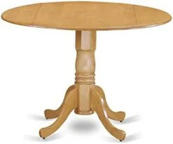 East West Furniture Wooden DMT-WLW-TP Modern Dining Table With Walnut Round Tabletop And 42 X 30-Linen White Finish 27 East West Furniture Wooden DMT-WLW-TP Modern Dining Table With Walnut Round Tabletop And 42 X 30-Linen White Finish -Amazon Store 31ea7BhzYFL. AC