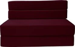 D&D Futon Furniture Folding Foam Mattress, Sofa Chair Bed, Guest Beds (Full Size, Hunter Green) -Amazon Store 31ejmejdnBL. AC 1