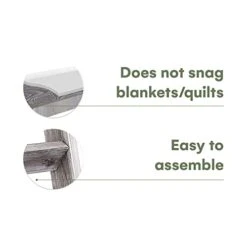 Hallops Blanket Ladder 5 Ft | Premium Wood Rustic Ladder Shelf | Ladder Shelf For Quilt | Rustic Farmhouse Decor | Vintange Wooden Ladder Shelf (Thick, Gray White) -Amazon Store 31em6xB4QDL