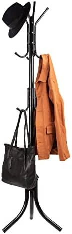 Mind Reader COATRACK11 Standing Metal Coat Rack Hat Hanger 11 Hook For Jacket, Purse, Scarf, Umbrella Tree Stand, Black 7 Mind Reader COATRACK11 Standing Metal Coat Rack Hat Hanger 11 Hook For Jacket, Purse, Scarf, Umbrella Tree Stand, Black - Image 5