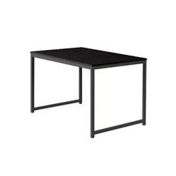 Coral Flower Soho Home Traditional Dining Table,48 Inches Long, Top With Metal Frame, Black 1