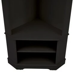 Vlinlvo 3-in-1 Entryway Corner Hall Tree With Storage Shelves /Black Corner Shelf/ With Hooks / Coat Stand -Amazon Store 31fk09d0rKL