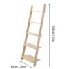 WANLECY 5-Tier Ladder Shelf Bookshelf, Solid Wood Ladder Shelf Wall Leaning Storage Rack Shelves, Free Standing Plant Flower Stand Holder For Living Room, Bathroom, Kitchen, Office, 20x 9.5X 63nches 1 WANLECY 5-Tier Ladder Shelf Bookshelf, Solid Wood Ladder Shelf Wall Leaning Storage Rack Shelves, Free Standing Plant Flower Stand Holder For Living Room, Bathroom, Kitchen, Office, 20x 9.5X 63nches -Amazon Store 31fpGy6TWTL