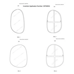 Asymmetrical Mirror For Wall Decor 23"*30", Modern Brass Framed Wall Mirror For Living Room Bathroom Bedroom Entryway ELE-STOU-0064G -Amazon Store 31g5jhFs51L