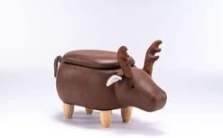 Home 2 Office Cow Ottoman For Kids' Bedroom, Playroom, Nursery, And Living Room, Animal Ottoman With Storage, Footstool For Kids, Black/White -Amazon Store 31gAdU73sxL. AC