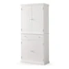 Freestanding Kitchen Pantry Cabinet Tall Storage Cupboard With Doors And Adjustable Shelves For Kitchen, Living Room, Dining Room, White -Amazon Store 31gJD3G41dL