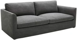 Amazon Brand – Stone & Beam Faraday Down-Filled Casual Slipcovered Sofa, 89"W, Charcoal Grey -Amazon Store 31gKHt0HVEL. AC