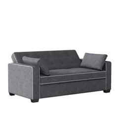 Serta Ainsley Queen Size Convertible Loveseat, Charcoal -Amazon Store 31gRuiTEdQL