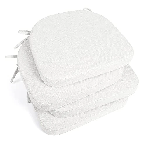 Tromlycs Dining Chair Cushions For Dining Kitchen Pads Set Of 4 Room Seat Indoor U Shaped Non Slip With Ties 17 X 16 Inch Farmhouse Ivory White 3 Tromlycs Dining Chair Cushions For Dining Kitchen Pads Set Of 4 Room Seat Indoor U Shaped Non Slip With Ties 17 X 16 Inch Farmhouse Ivory White
