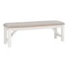 Powell Furniture Linon Turino Wood Dining Bench In Distressed White -Amazon Store 31gywwz3hTL