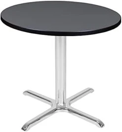 Regency Via Round X-Base Table, 36", Grey/Grey -Amazon Store 31h9NS3BsAS. AC