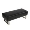 Dporticus Modern PU Leather Dining Room Bench Upholstered Padded Seat,Black -Amazon Store 31hEWEQBOdL