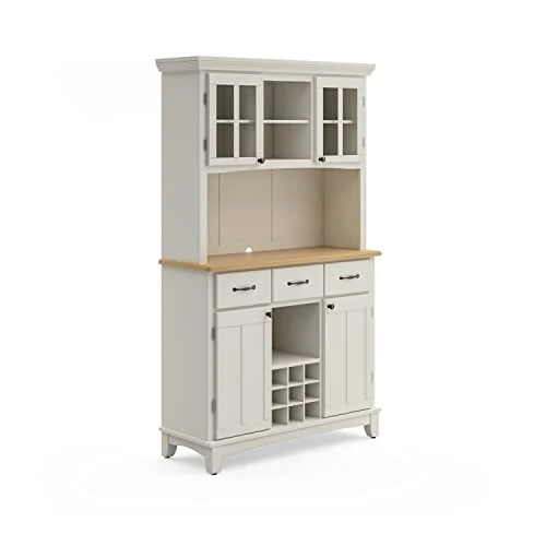 Homestyles Sideboards-buffets-credenzas, Server With Hutch, Off White 3 Homestyles Sideboards-buffets-credenzas, Server With Hutch, Off White