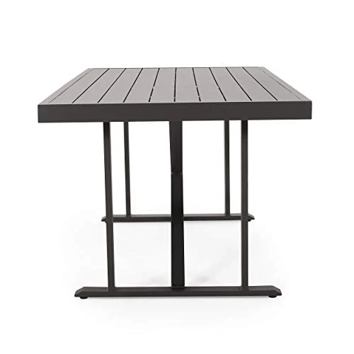Christopher Knight Home Dining Table, Gray 6 Christopher Knight Home Dining Table, Gray - Image 4