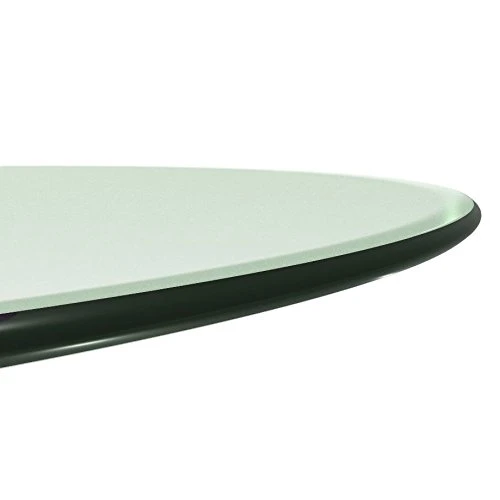 Milan Round Pencil Edge Glass Top, 24 Inch, Clear 4 Milan Round Pencil Edge Glass Top, 24 Inch, Clear - Image 2