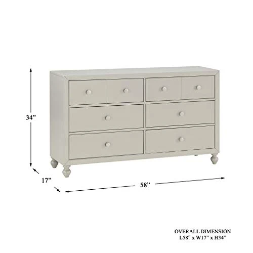Homelegance 6-Drawer Dresser, One-Size, Gray 5 Homelegance 6-Drawer Dresser, One-Size, Gray - Image 3