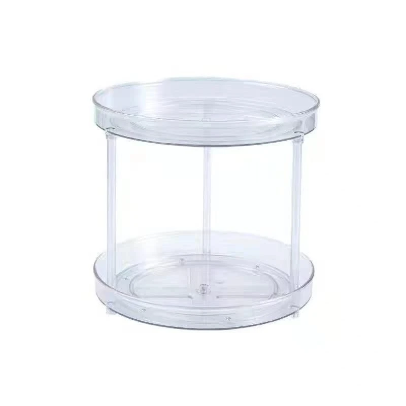 AVCITY Family Rotating Multifunctional Shelf Storage Box Fruit Plate (Color : White, Size : Two Floors) 3 AVCITY Family Rotating Multifunctional Shelf Storage Box Fruit Plate (Color : White, Size : Two Floors)