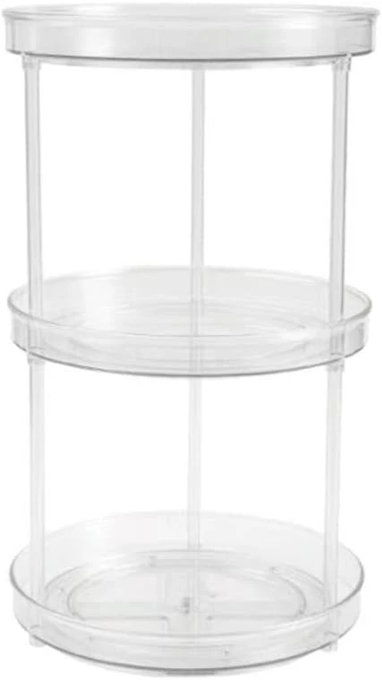 AVCITY Family Rotating Multifunctional Shelf Storage Box Fruit Plate (Color : White, Size : Two Floors) 10 AVCITY Family Rotating Multifunctional Shelf Storage Box Fruit Plate (Color : White, Size : Two Floors) - Image 8