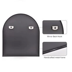 COFENY Arched Mirror, 31"x33" Black Bathroom Mirror With Metal Frame, Wall Mounted Mirrors Decor Modern Dresser Mirror For Bedroom Living Room Entryway -Amazon Store 31j99QS3xrL