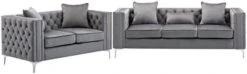 Lilola Home Lorreto Gray Velvet Sofa 29 Lilola Home Lorreto Gray Velvet Sofa -Amazon Store 31jKxHVcuIL. AC