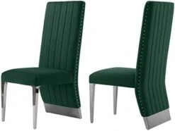 AZhome Dining Chairs With Nail Head Trim, Modern Upholstered Velvet Dining Room Chairs In Lovely Color Tufted And Gold Stainless Steel, Set Of 2 17 AZhome Dining Chairs With Nail Head Trim, Modern Upholstered Velvet Dining Room Chairs In Lovely Color Tufted And Gold Stainless Steel, Set Of 2 -Amazon Store 31jwlXzlWnL. AC