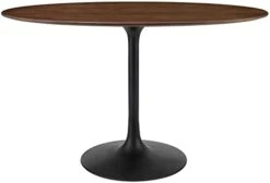 Modway Lippa 60" Oval-Shaped Mid-Century Modern Dining Table With Artificial Marble Top And White Base -Amazon Store 31kEDOd2yrL. AC