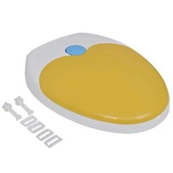 VidaXL White & Yellow Soft-Close Toilet Seat Adults/Children -Amazon Store 31kSbNFvRnL