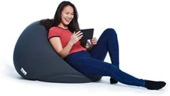 Yogibo Pod X Small Bean Bag For Teens, Adults, Plush, Soft, Single Beanbag Chair, Measures 3'x3', Blue -Amazon Store 31kkzhe6aSL. AC