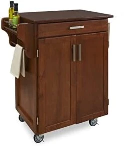 Homestyles Cuisine Kitchen Cart, Off White, Oak Top -Amazon Store 31kqU1QqYZL. AC