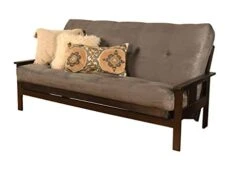 Kodiak Furniture Monterey Futon Set, No Drawers, With Espresso Base And Suede Grey Mattress 10 Kodiak Furniture Monterey Futon Set, No Drawers, With Espresso Base And Suede Grey Mattress -Amazon Store 31kvIdUHWML