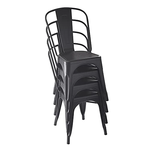Amazon Basics 33DC01S4-BK Chair, Black, 20.1"D X 17.1"W X 33.5"H 3 Amazon Basics 33DC01S4-BK Chair, Black, 20.1"D X 17.1"W X 33.5"H