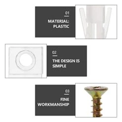 Angoily 20 Sets Fixed Wall Multi- For Hanging Crystal Cabinet Plastic Door Furniture With Mirror Screws Holders Brackets Mount Holder Spacer Glass Clamps Retainer Clip Clear Clips -Amazon Store 31l1vYQunHL