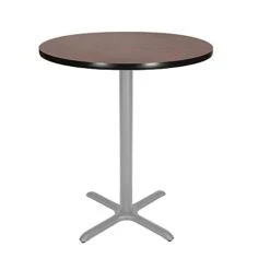 OEF Furnishings OEF Café Table, 30" Height, Grey Nebula/Black Frame -Amazon Store 31lHov4roRL