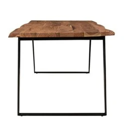 Timbergirl Solid Wood Live Edge 60" Dining Table Brown -Amazon Store 31lctFbLTDL