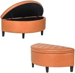 Joveco 43.5" Storage Bench- Velvet Half Moon Ottoman- Tufted Storage Ottoman With Rivet- Half Moon Storage Ottoman- Toy Chests & Storage Bench For Bedroom And Entryway (Gray) 29 Joveco 43.5" Storage Bench- Velvet Half Moon Ottoman- Tufted Storage Ottoman With Rivet- Half Moon Storage Ottoman- Toy Chests & Storage Bench For Bedroom And Entryway (Gray) -Amazon Store 31lrzn9qIL. AC