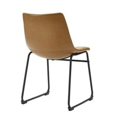 Walker Edison Douglas Urban Industrial Faux Leather Armless Dining Chairs, Set Of 2, Whiskey Brown 20 Walker Edison Douglas Urban Industrial Faux Leather Armless Dining Chairs, Set Of 2, Whiskey Brown -Amazon Store 31mF5HWgpeL