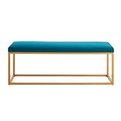 Ball & Cast Upholstered Bench, 48" W, Teal - Frame -Amazon Store 31mwlxmBk8L