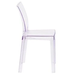 Flash Furniture Emilie Ghost Chair With Square Back In Transparent Crystal -Amazon Store 31n8loAxZJL