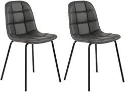 Thksbought Modern Chairs PU Leather Dining Chairs With Legs For Kitchen Living Room (Set Of 2 Dark Brown) -Amazon Store 31nI3NA01iL. AC