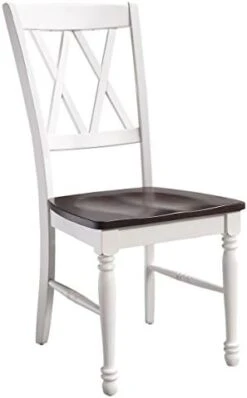 Crosley Furniture Shelby Dining Chairs (Set Of 2), Distressed White -Amazon Store 31nX RpjA8L. AC
