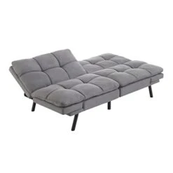 SDFGH Memory Foam Futon Multifunctional Convertible Folding Bed Sofa (Color : Black, Size : Universal Size)