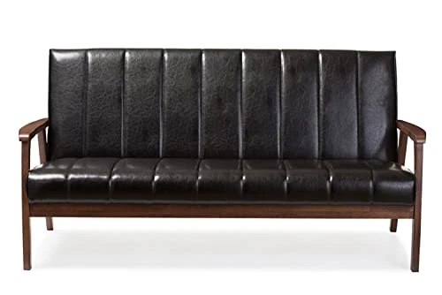 Baxton Studio BBT8011A2-Black Sofas, 29.45LX63.38WX31.59H, Black 3 Baxton Studio BBT8011A2-Black Sofas, 29.45LX63.38WX31.59H, Black