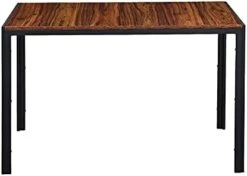 Hommoo Rectangle Dining Table Modern Kitchen Table Tea Coffee Table With White MDF Top And Wood Legs For Kitchen And Dining Room -Amazon Store 31o8nErmb1L. AC