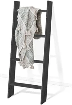 TEAKMAMA Blanket Ladder 4.5 Ft Blanket Rack, Decorative Blanket Ladder Farmhouse Blanket Holder, Wall Leaning Blanket Ladders For Living Room, Easy To Assemble - Brown -Amazon Store 31o9gmFb gL. AC