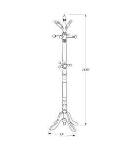 Monarch Specialties COAT RACK - 73"H / ANTIQUE WHITE WOOD TRADITIONAL STYLE -Amazon Store 31oNX3zayrL