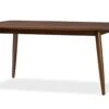Baxton Studio Flora Mid-Century Modern Dining Table Oak Medium Brown/Mid-Century -Amazon Store 31pZKBc8IfL